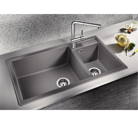 Мойка Blanco METRA 9 Silgranit PuraDur кофе, без клапана автомата 515050