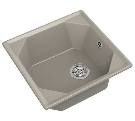 Мойка GRANFEST мрамор UNIQUE 1-чаша, 500х500 мм., топаз GF-U-500