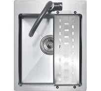 Мойка MELANA R4050H ProfLine 3,0/200 САТИН врезная прямоугольная в комплекте с коландером MLN-R4050H+коландер