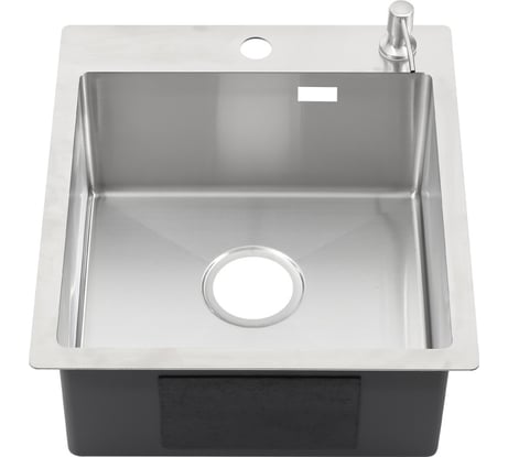 Мойка MELANA R44485HK ProfLine 3,0/200 САТИН врезная прямоугольная в комплекте с дозатором MLN-R44485HK+дозатор