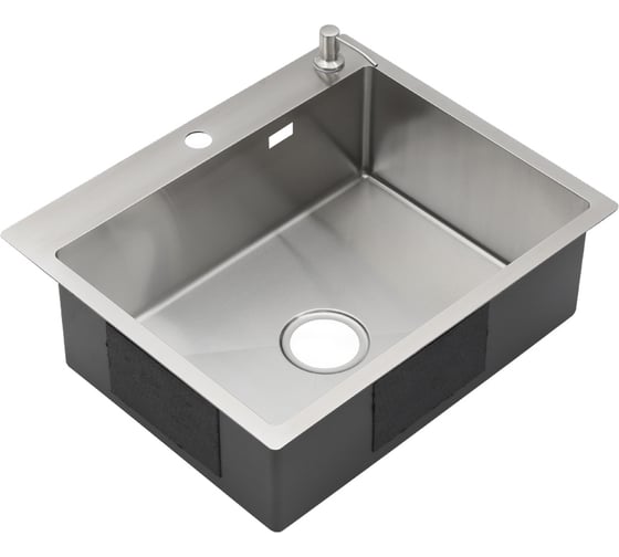 Мойка MELANA R6050HK ProfLine 3,0/200 САТИН врезная, прямоугольная, в комплекте с дозатором MLN-R6050HK+дозатор