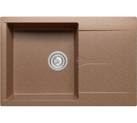 Кухонная мойка Polygran мрамор, терракот Gals -760 №307 290624 1