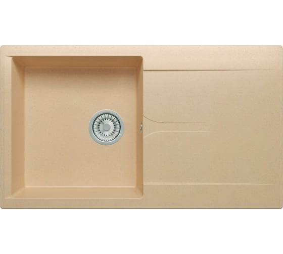 Кухонная мойка Polygran мрамор цвет бежевый Gals -860 №27 408029