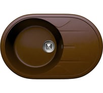 Кухонная мойка Tolero кварцевая, коричневый R-116 №817