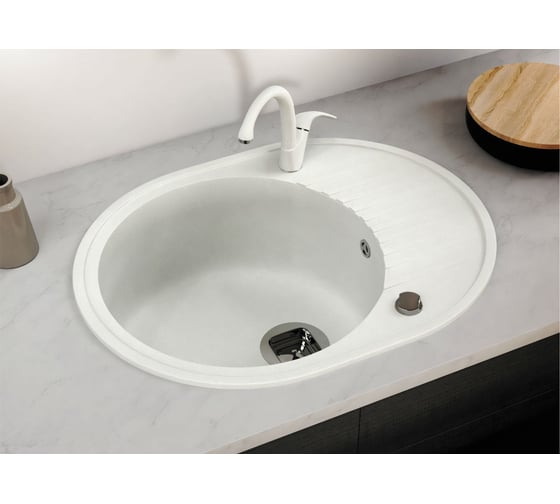 Кухонная мойка Tolero кварцевая, коричневый R-122 №817