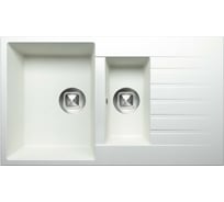 Кухонная мойка Tolero кварцевая, цвет белый R-118 №923 473479