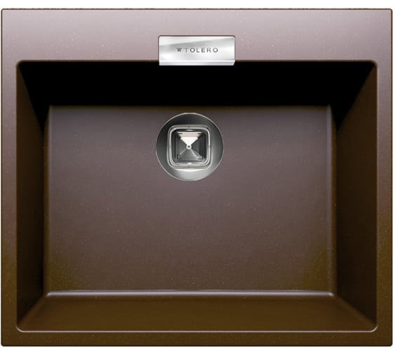 Кухонная мойка Tolero кварцевая, коричневый TL-580№817