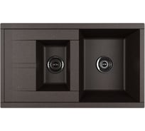 Кухонная Мойка AQUATON Делия 87 Кофе NEW 00060688 1A716232DE280