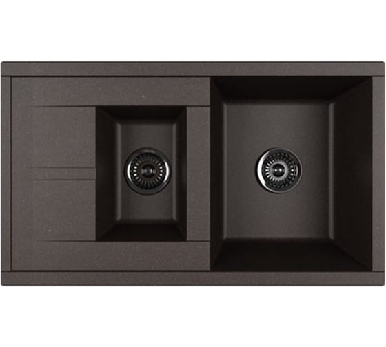 Кухонная Мойка AQUATON Делия 87 Кофе NEW 00060688 1A716232DE280 1