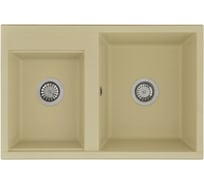 Кухонная Мойка AQUATON Делия 78 DBL Шампань NEW 00064071 1A723132DE290