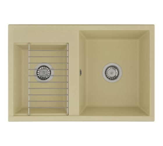 Кухонная Мойка AQUATON Делия 78 DBL Шампань NEW 00064071 1A723132DE290