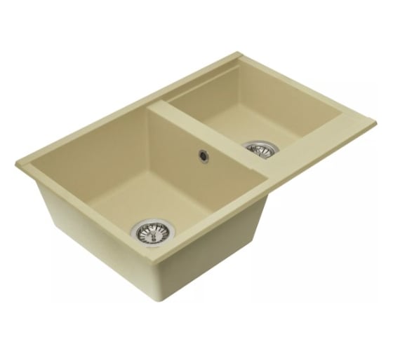 Кухонная Мойка AQUATON Делия 78 DBL Шампань NEW 00064071 1A723132DE290