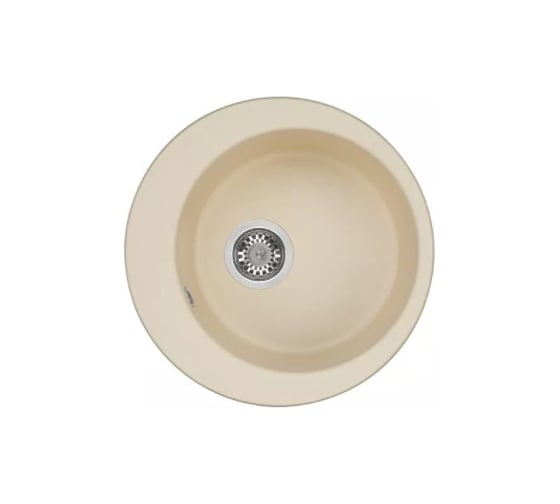 Кухонная Мойка AQUATON Иверия Кругл. 480мм.Шампань NEW 00049439 1A711032IV290