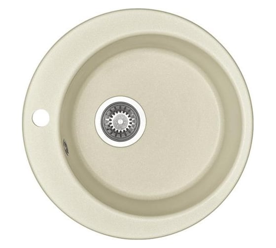Кухонная Мойка AQUATON Иверия Кругл. 480мм.Жемчуг аналог бел NEW 00040271 1A711032IV240 1