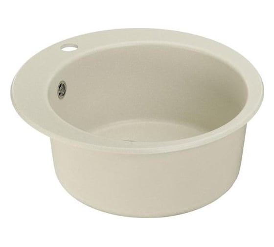 Кухонная Мойка AQUATON Иверия Кругл. 480мм.Жемчуг аналог бел NEW 00040271 1A711032IV240