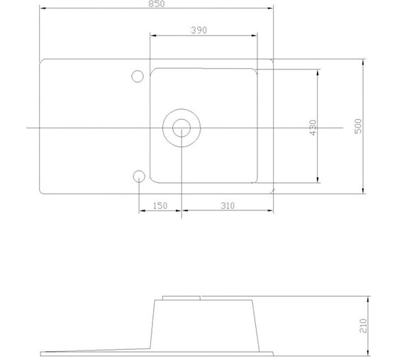 Кухонная Мойка AQUATON Верона Одинар.с Крыл.Латте NEW 00040536 1A710032VR260