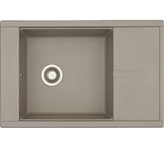 Кухонная Мойка AQUATON Делия 78 Серый шелк NEW 00046741 1A715132DE250