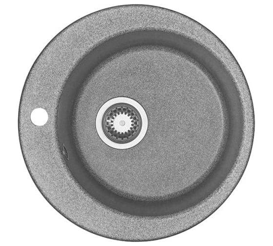 Кухонная Мойка AQUATON Иверия Кругл. 480мм.серая NEW 00034182 1A711032IV230