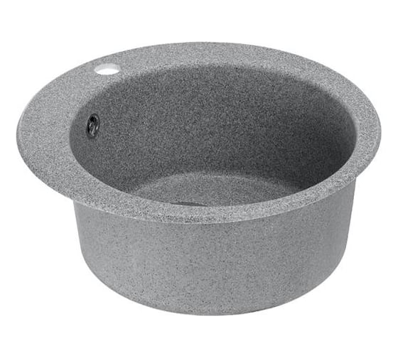 Кухонная Мойка AQUATON Иверия Кругл. 480мм.серая NEW 00034182 1A711032IV230