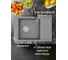 Кухонная Мойка AQUATON Делия 78 Серая NEW 00047360 1A715132DE230 2