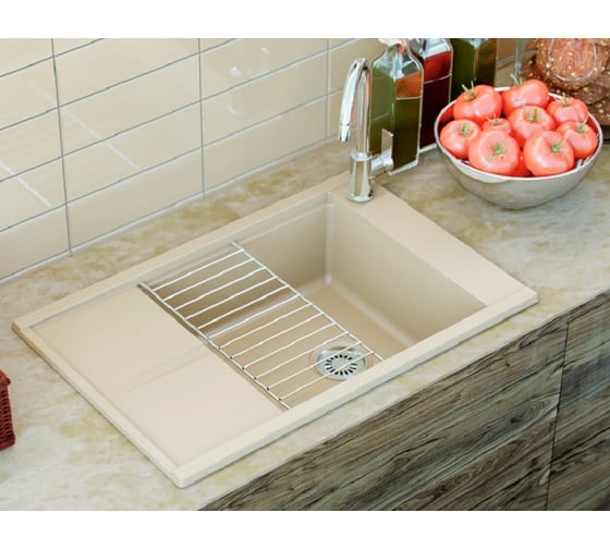 Кухонная Мойка AQUATON Делия 65 Жемчуг NEW 00056416 1A718632DE240
