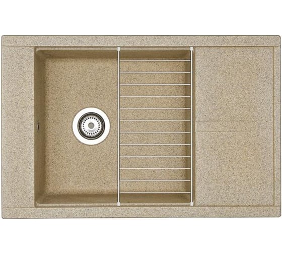 Кухонная Мойка AQUATON Делия 78 Песочная NEW 00047359 1A715132DE220