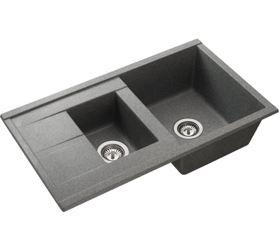 Кухонная Мойка AQUATON Делия 87 Серая NEW 00056160 1A716232DE230