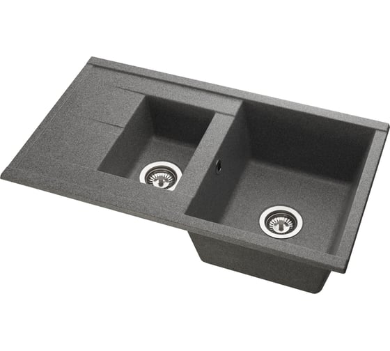 Кухонная Мойка AQUATON Делия 87 Серая NEW 00056160 1A716232DE230