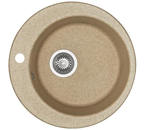 Кухонная Мойка AQUATON Иверия Кругл. 480мм.Песочная аналог тем беж NEW 00040611 1A711032IV220