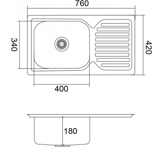 Врезная мойка EMAR 302A electrolize