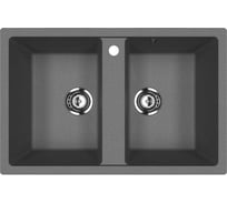 Кухонная мойка ULGRAN антрацит U-608-343