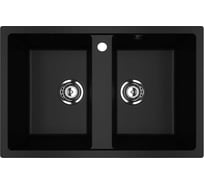 Кухонная мойка ULGRAN ультра-черный U-608-344