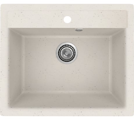 Кухонная мойка ULGRAN Practik белый камень PR-M 565-001