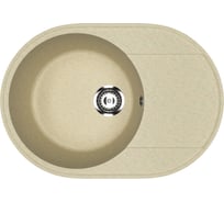 Кухонная мойка ULGRAN Practik слоновая кость PR-M 610-002