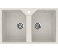 Кухонная мойка ULGRAN Practik белый камень PR-M 770-001