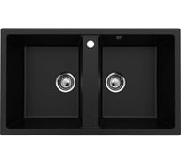 Кухонная мойка ULGRAN ультра-черный U-708-344