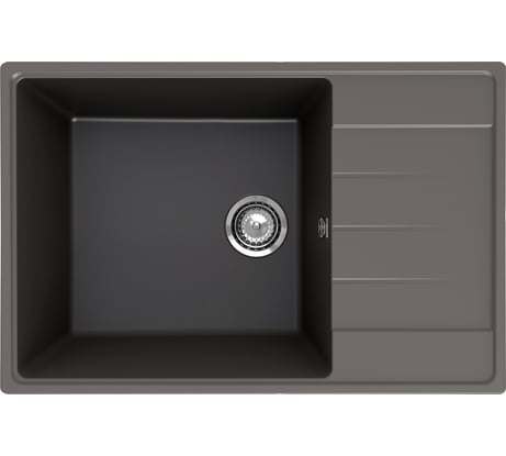 Кухонная мойка ULGRAN Quartz Prima асфальт 760-09