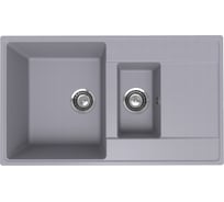 Кухонная мойка ULGRAN Quartz Prima бетон 860 1,5 K-05