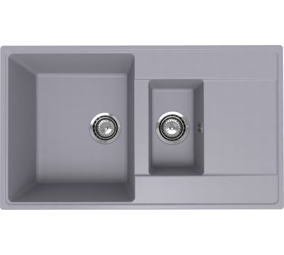 Кухонная мойка ULGRAN Quartz Prima бетон 860 1,5 K-05 1