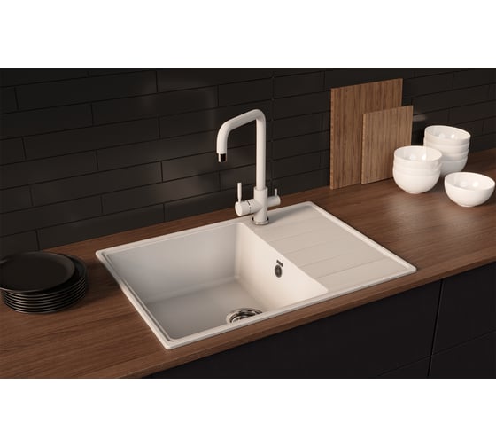 Кухонная мойка ULGRAN Quartz Prima песок 700-10