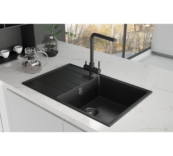 Кухонная мойка ULGRAN Quartz Prima песок 780-10