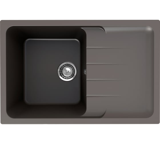 Кухонная мойка ULGRAN Quartz Gerda асфальт 780-09 1