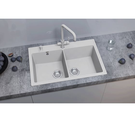 Кухонная мойка ULGRAN Quartz Ruma песок 780-10