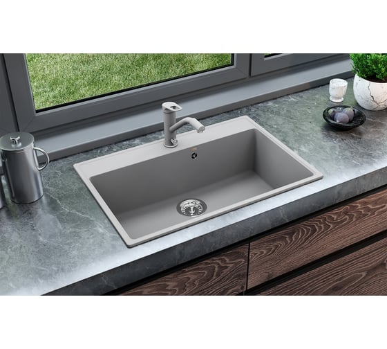 Кухонная мойка ULGRAN Quartz Forte песок 760-10