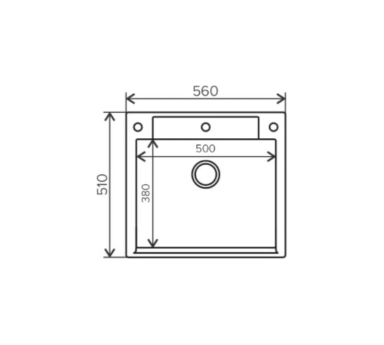 Кухонная мойка Polygran цвет терракот ARGO-560 №307