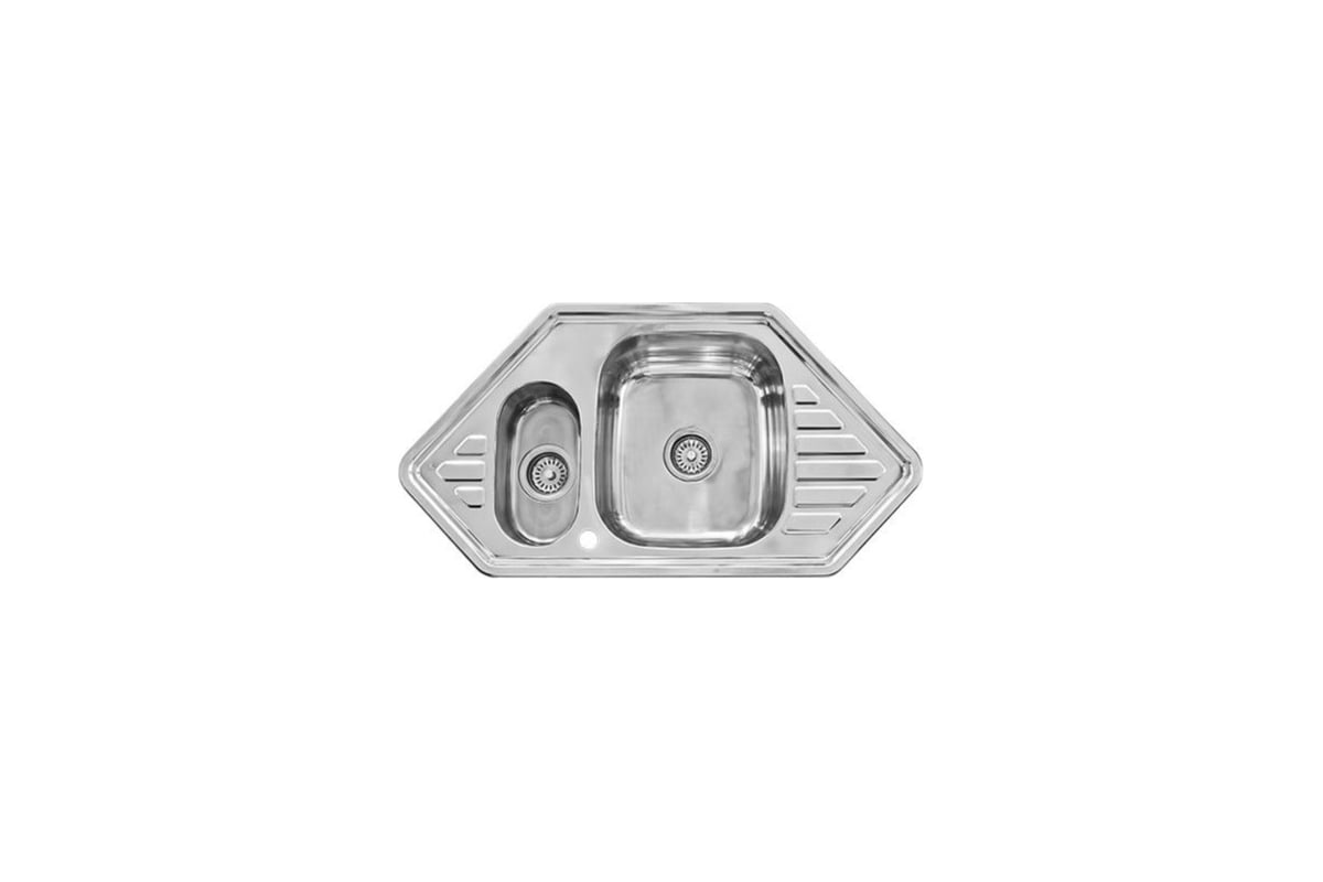 Мойка I-TECH двойная, с сушилкой с двух сторон. 950x500x205x0,8 ...
