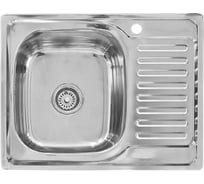 Мойка I-TECH квадратная, с сушилкой справа, 630x500x180x0,8 полированная I 09 114