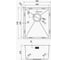 Кухонная мойка Reflexion home Como брашированное золото RX2038GD 5
