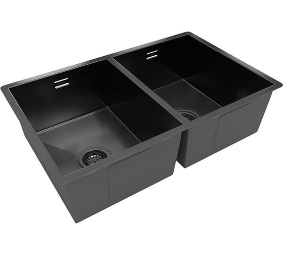Кухонная мойка Reflexion home Garda оружейная сталь RX2170BL