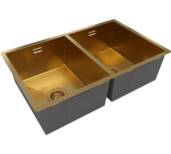 Кухонная мойка Reflexion home Garda брашированное золото RX2170GD